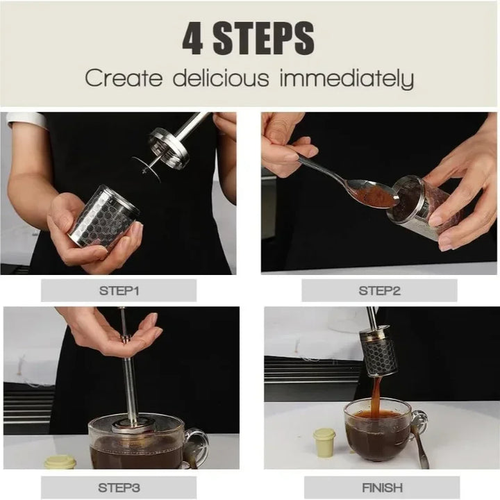 BowLift | Stainless Steel Reusable Press Tea Infuser