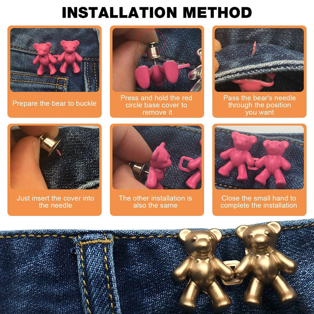 BowLift | Adjustable Invisible Waist Bear Buckle Clippers