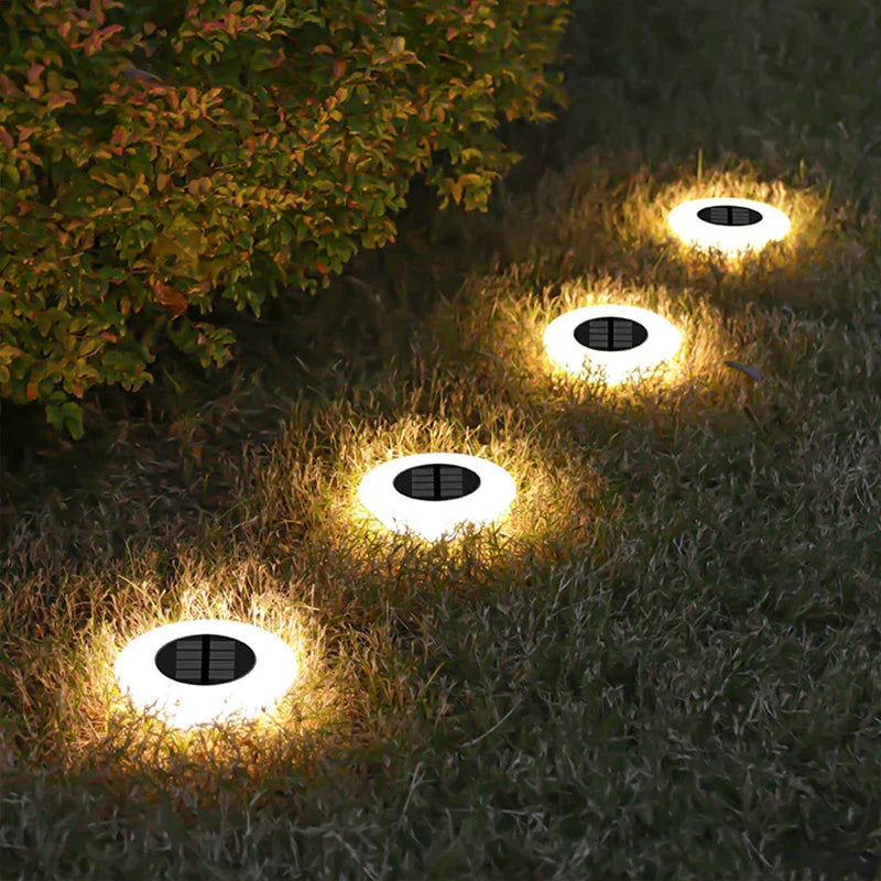 Solar Outdoor Pathway 4-Piece Lights Bowlift