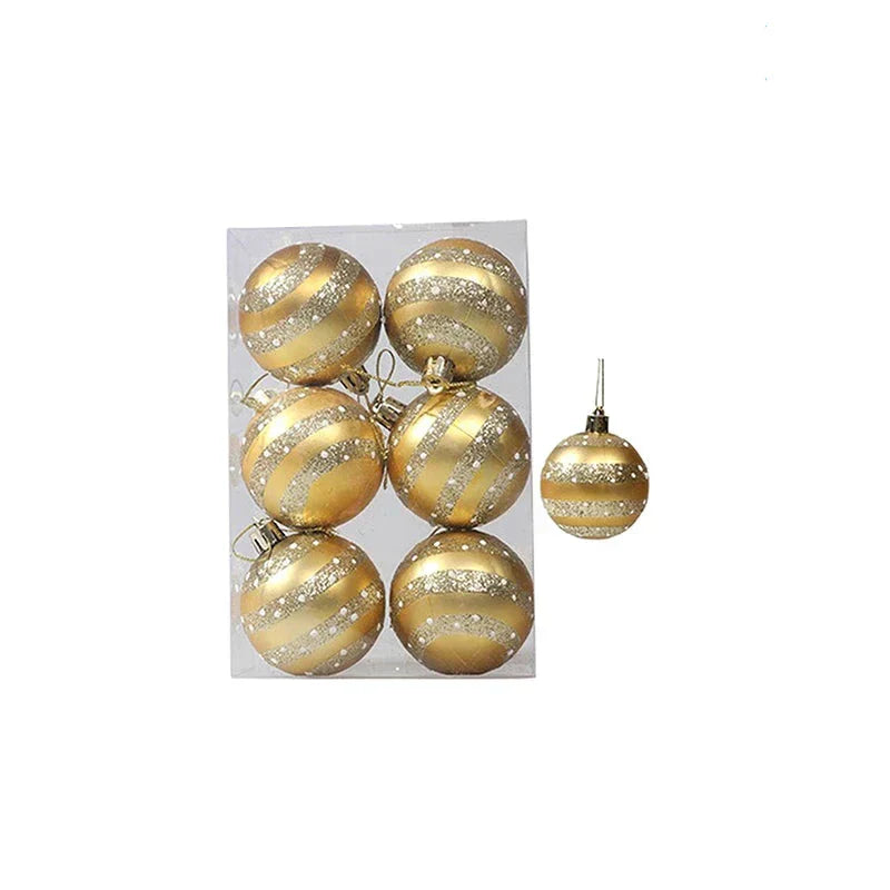 Elegant Snowflake Christmas Baubles Set – High-quality Christmas ornaments in red, white and gold, perfect for festive tree decoration at Christmas | Bowlift