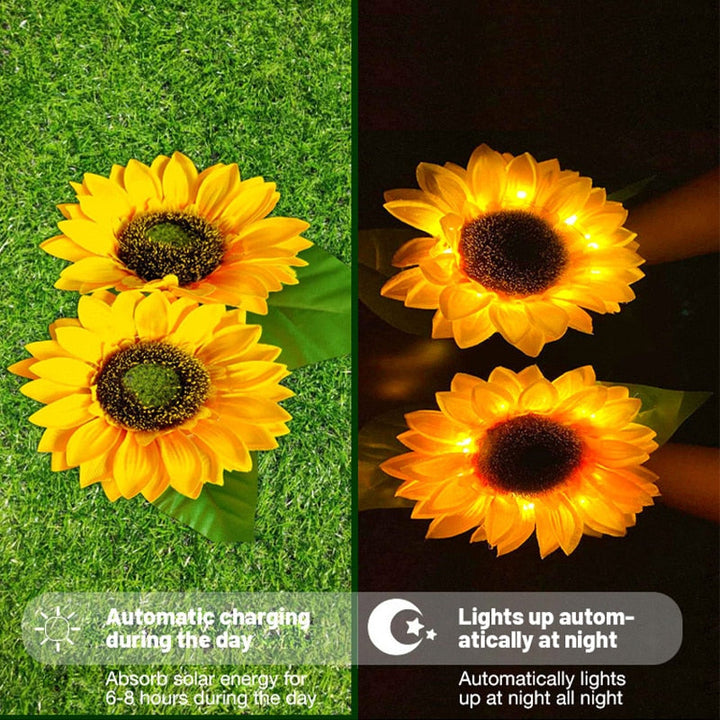 Sunflower Waterproof Solar Led Garden Lights | Bowlift