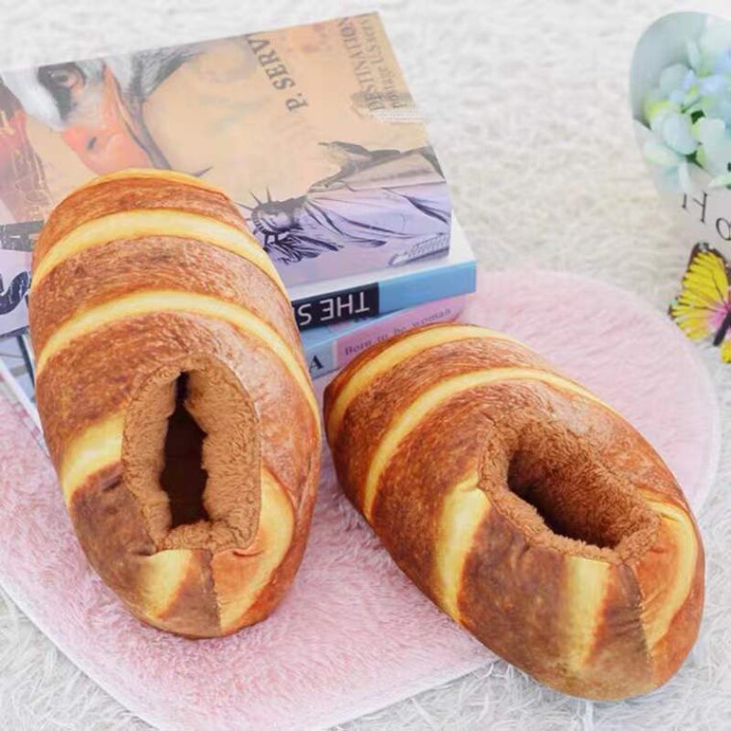 BowLift | Creative Toast Bread Winter Slippers
