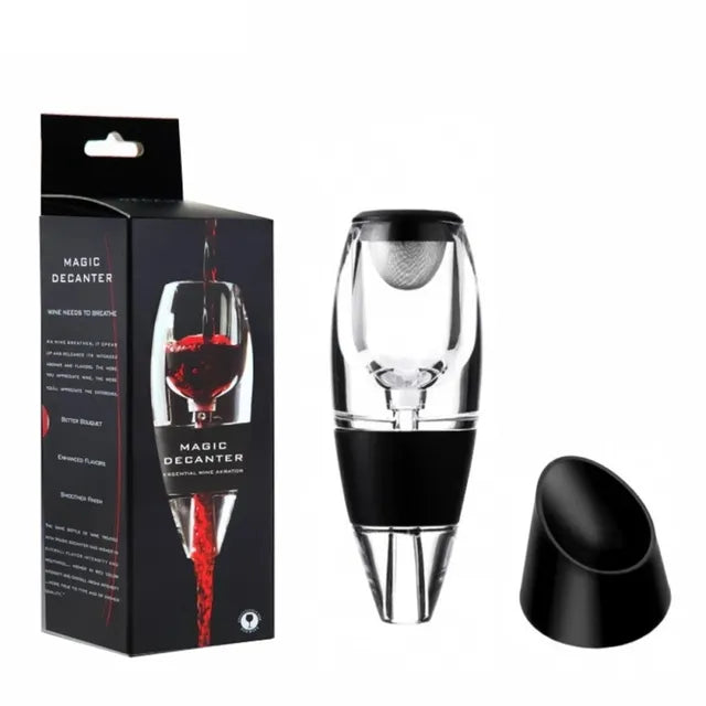 BowLift | Wine aerator, decanter, pourer, set with filters, air purifier, stand diffuser, air aerator, sieve, aerator, wine for the dining room bar