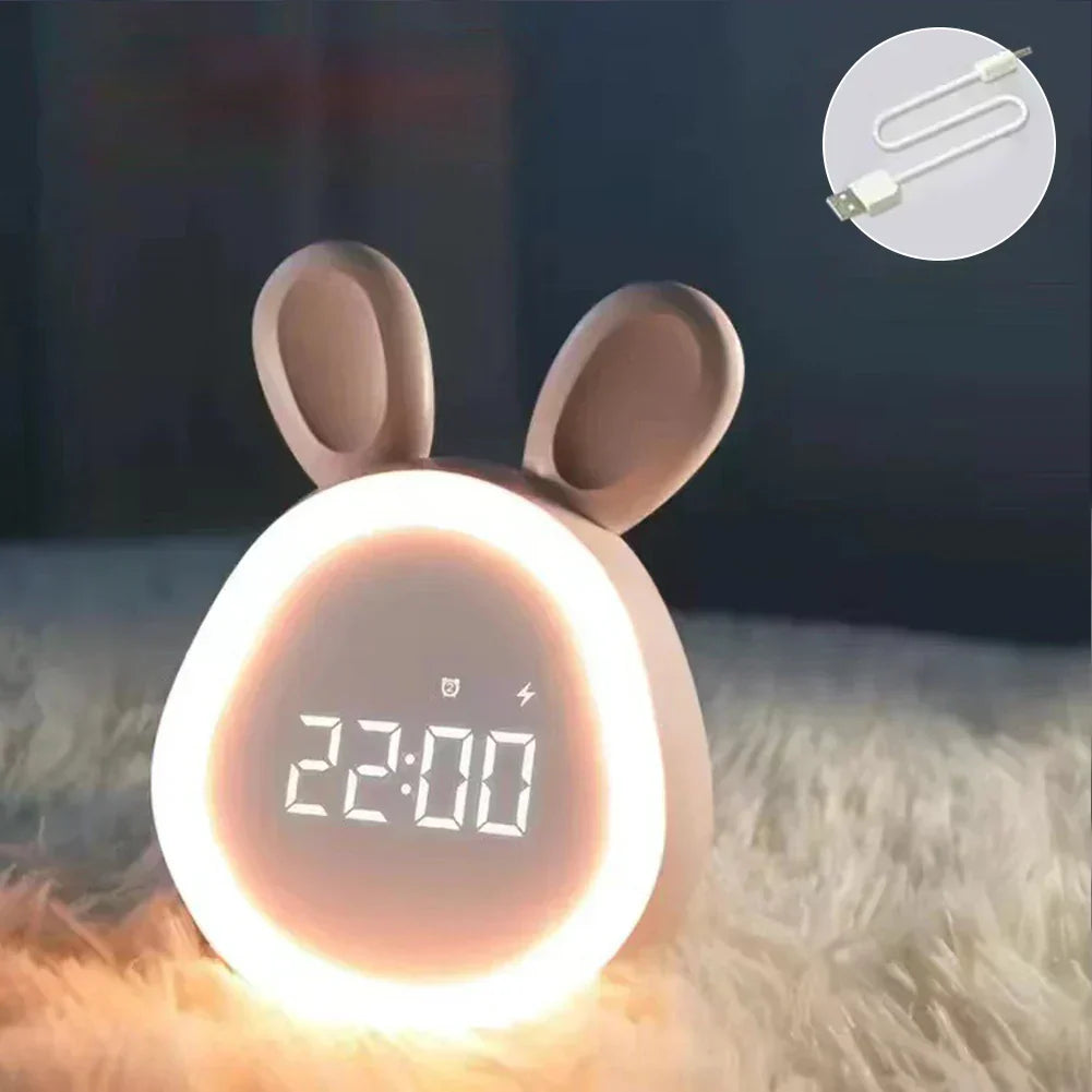 BowLift | Digital LED Rabbit Alarm Clock with Night Light