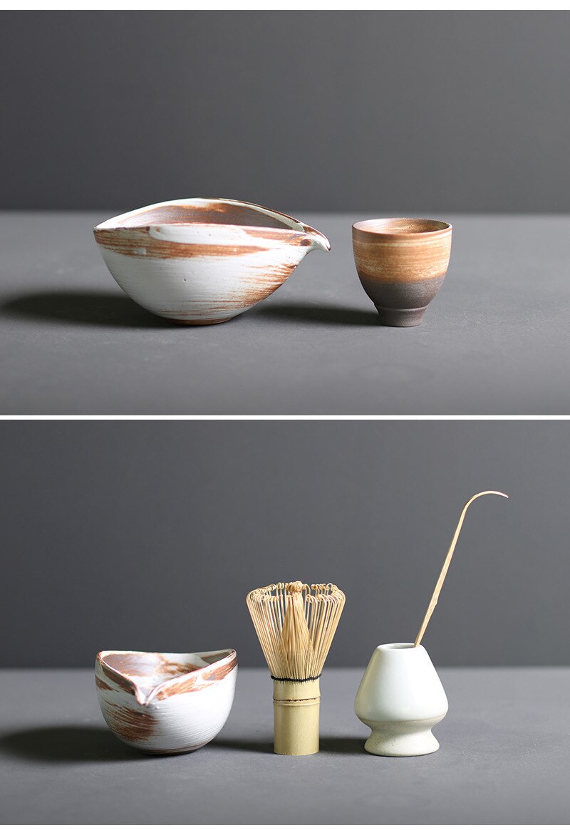 BowLift | TenchaTime | Complete Matcha Set – Bamboo Whisk & Ceramic Bowl – Authentic Japanese Tea Kit