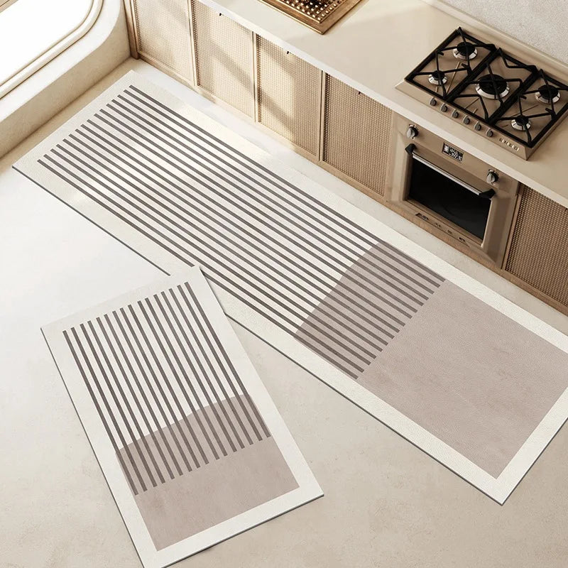 BowLift | Kitchen & Bath Mat AquaStone | Diatomite & Velvet Look | Super Absorbent & Non-Slip | Washable & Durable