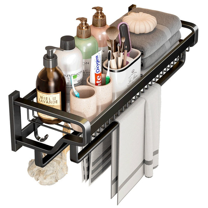 BowLift | Luxe Wall-Mounted Towel Station Bathroom Organizer
