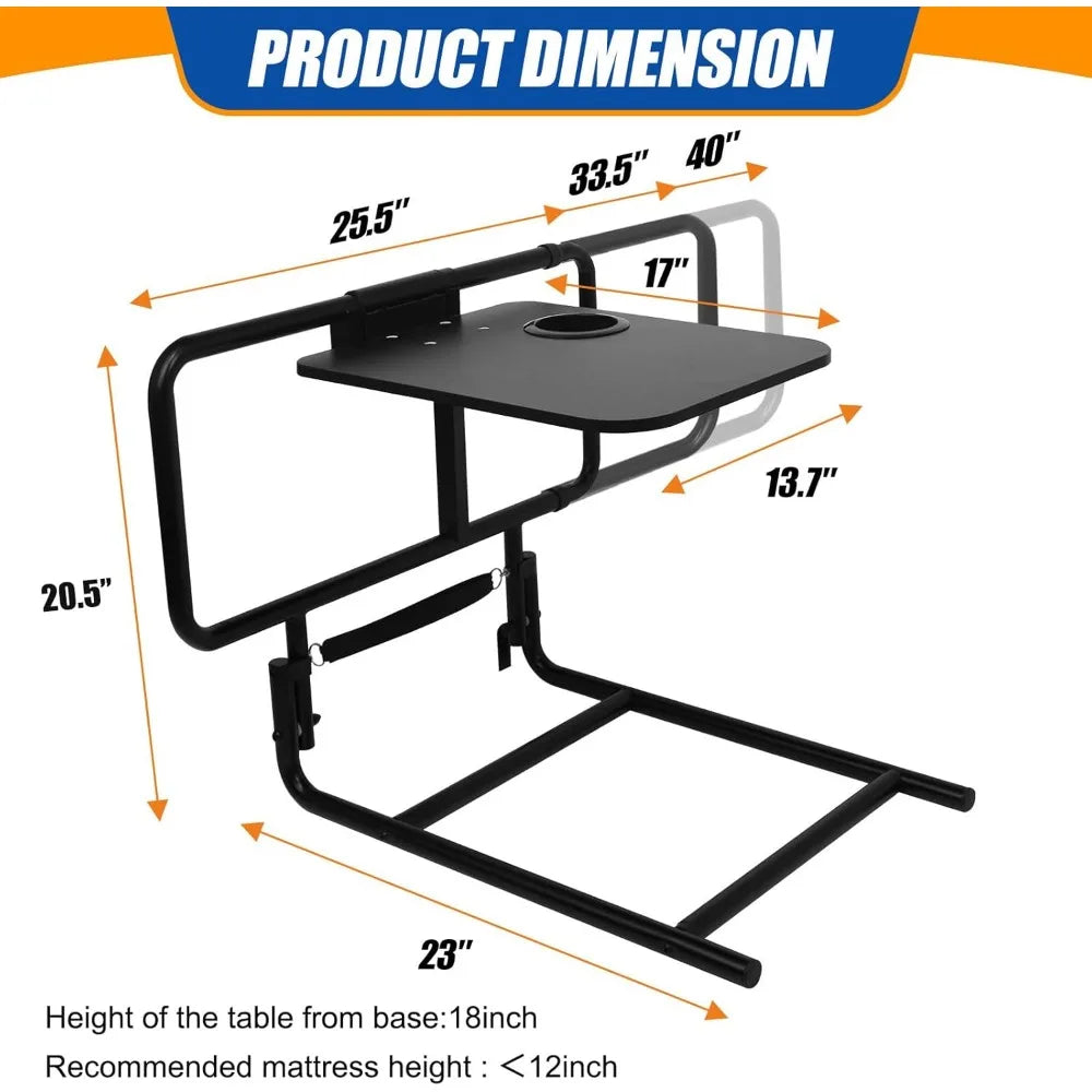 BowLift | Elderly Bed Safety Rail Folding Table