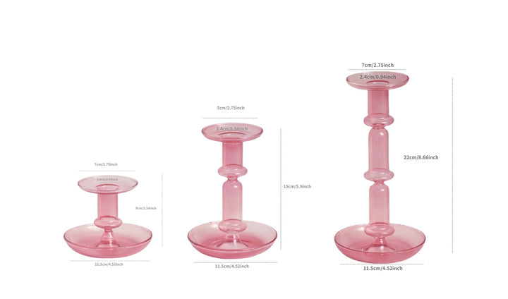 Borosilicate Modern Candleholders - 2 colours | Bowlift