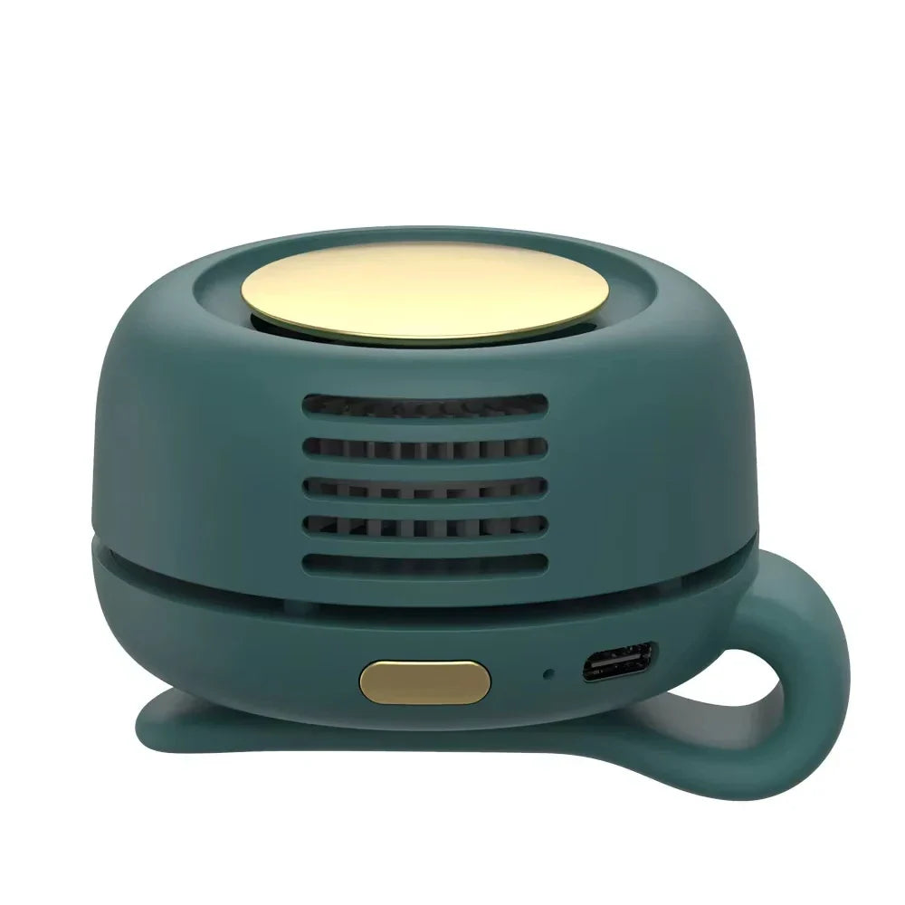 Portable Mini Handheld Bladeless Fan – Rechargeable Clip-On Waist or Desktop Fan for Outdoor Ventilation | Bowlift