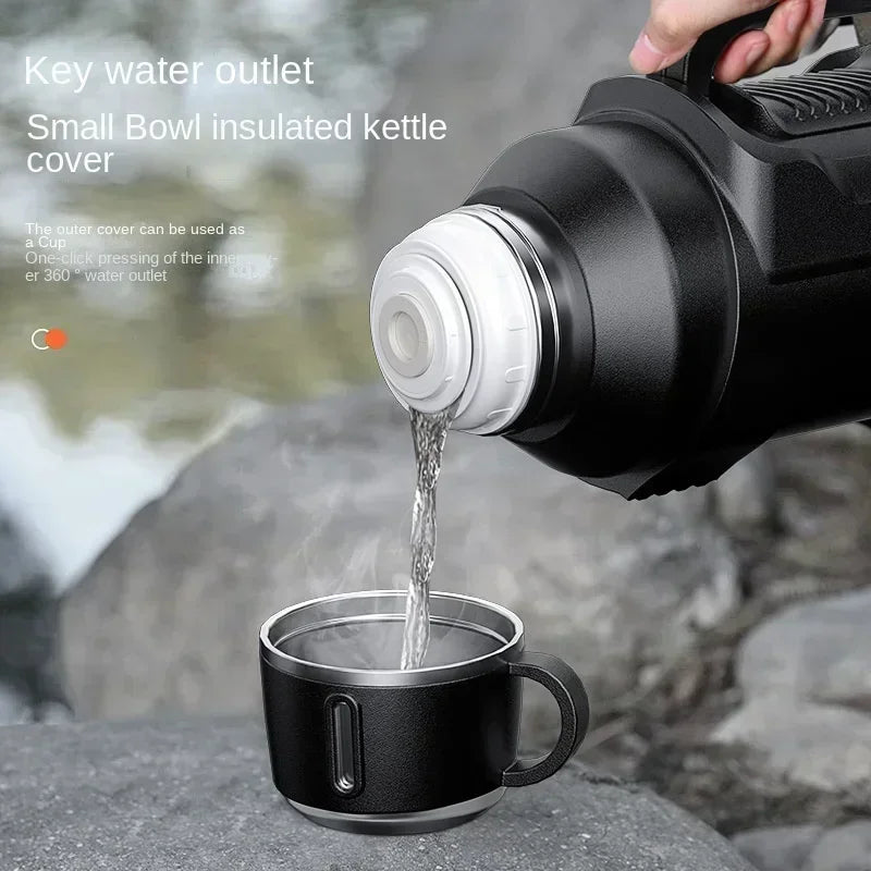 Stainless Steel Heavy Duty Travel Hiking Thermos | Bowlift