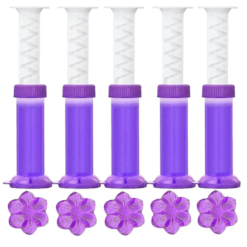 BowLift | BloomFresh WC-Gel Flowers | Fragrance Gel for Toilet & Urinal | Cleansing, Antibacterial & Decorative | 12 Flowers per Stick
