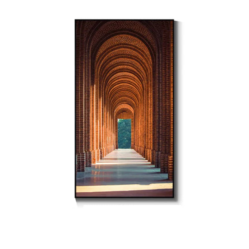 Modern Abstract Minimalist Arches Architecture Wall Art Fine Art Canvas Prints Pictures For Entrance Hall Foyer Living Room Home Office Decor | Bowlift