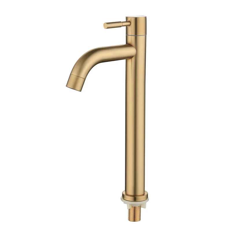 Classic Sink Faucet | Stainless Steel | Single Lever Mixer | Ceramic Valve Bowlift