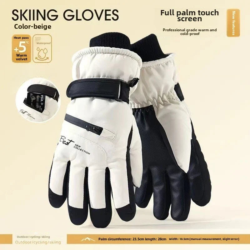 BowLift | GlacioShield Pro Gloves | Waterproof Winter Gloves | Touchscreen & Non-Slip | Warm Fleece Lining for Skiing, Cycling & Outdoor