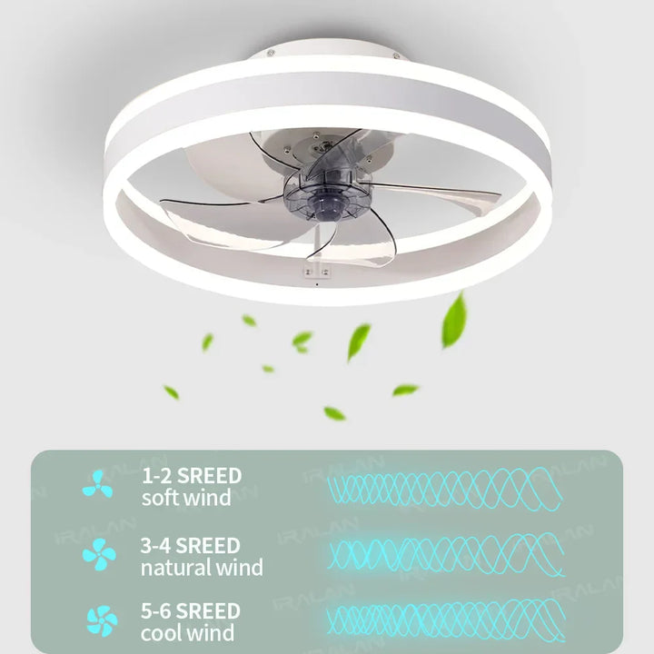 BowLift | Aura Silent LED Ceiling Fan Lamp