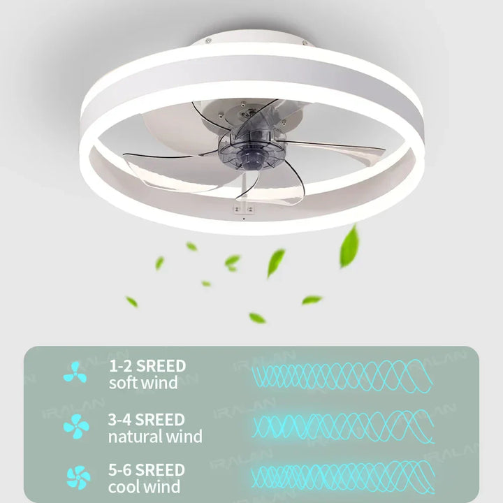 BowLift | Aura Silent LED Ceiling Fan Light