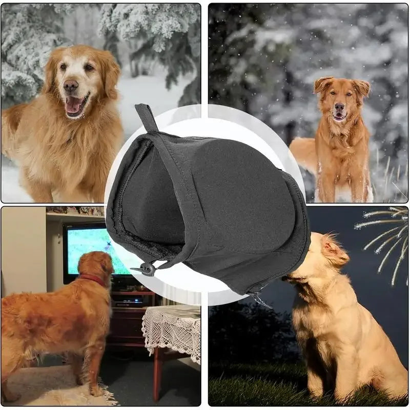 BowLift | Noise-Suppressing Dog Ear Protectors | Comfortable, Breathable & Ideal for Fireworks and Thunderstorms