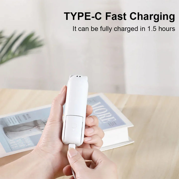 Portable Mini Handheld USB Fan – Rechargeable Folding Pocket Fan with Battery, Cooling Hand Fan and Power Bank Function | Bowlift