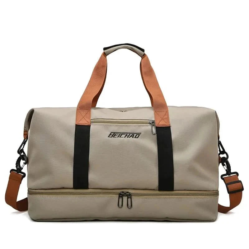 BowLift | Portable fitness bag with shoe compartment and wet dry separator bag for active travelling