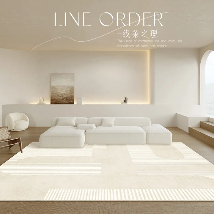 BowLift | Japanese Minimalist Plush Area Rug Non-Slip Soft Rug Bedroom Living Room Large Surface