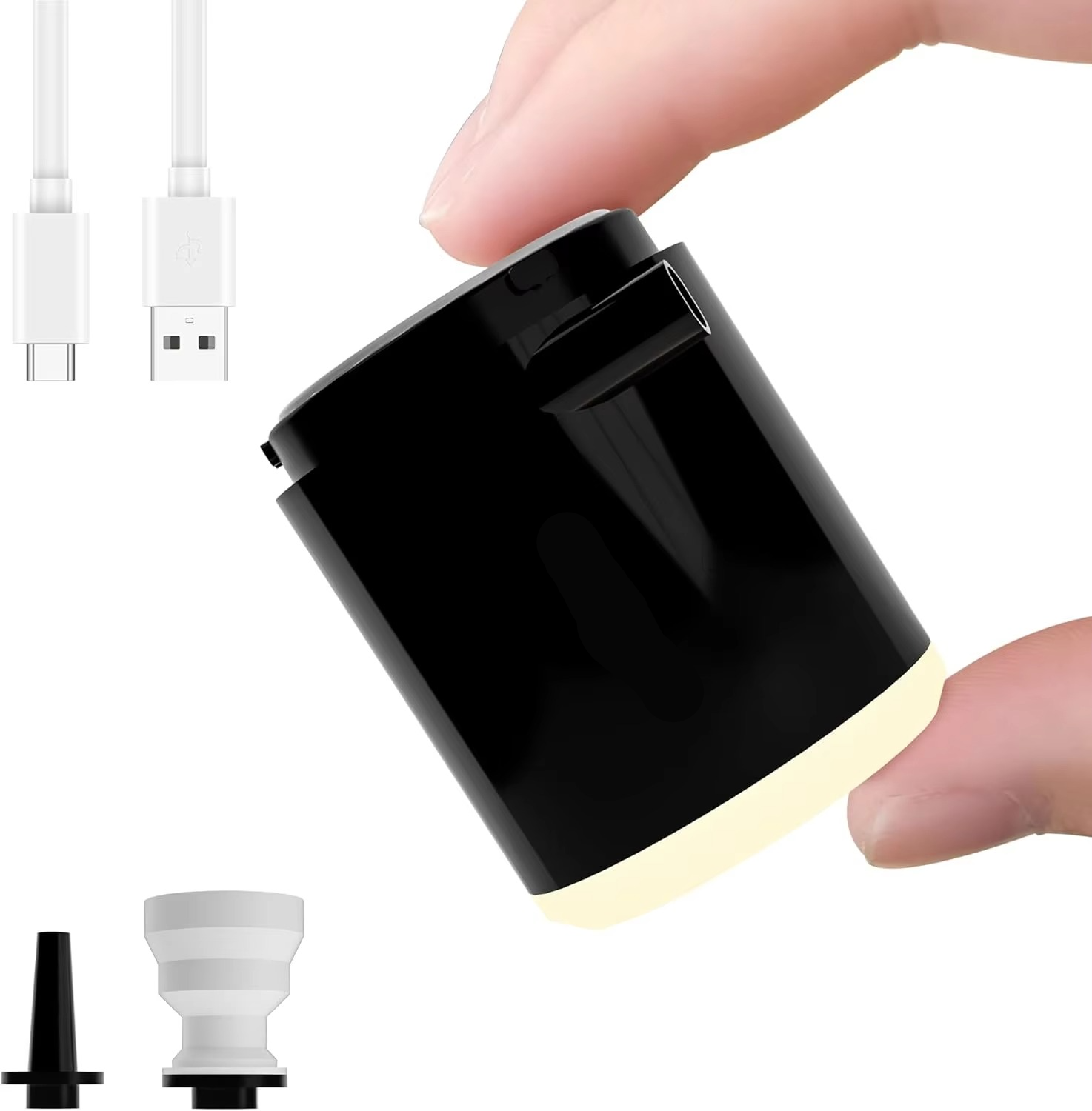 BowLift | Portable Mini Air Pump with Rechargeable SOS Light for Camping and Outdoor Use