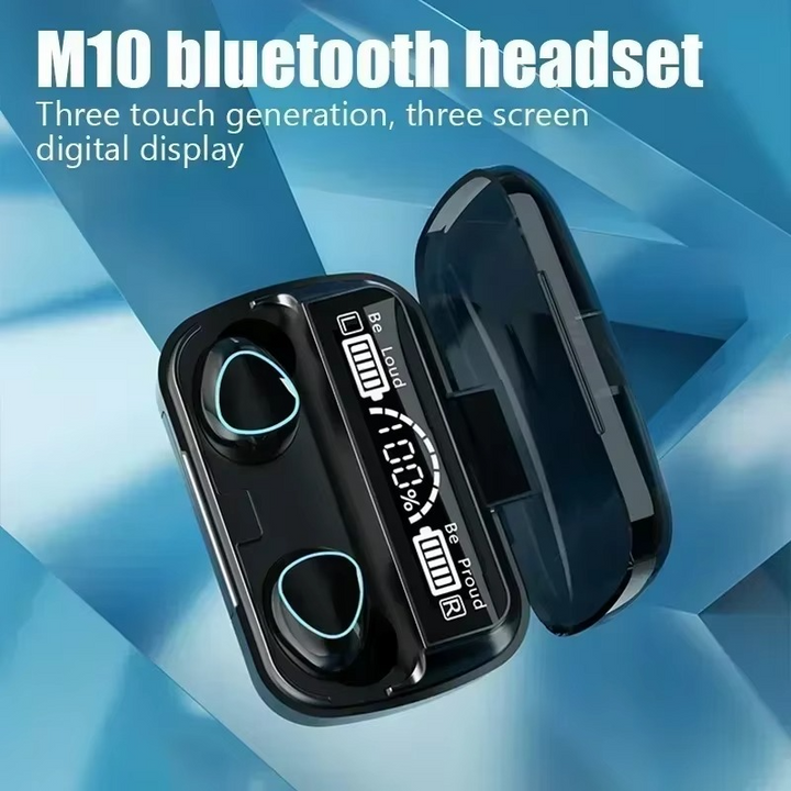 BowLift | TWS Bluetooth Wireless Earbuds with LED Display, HiFi Stereo Sound, Waterproof Gaming Headset