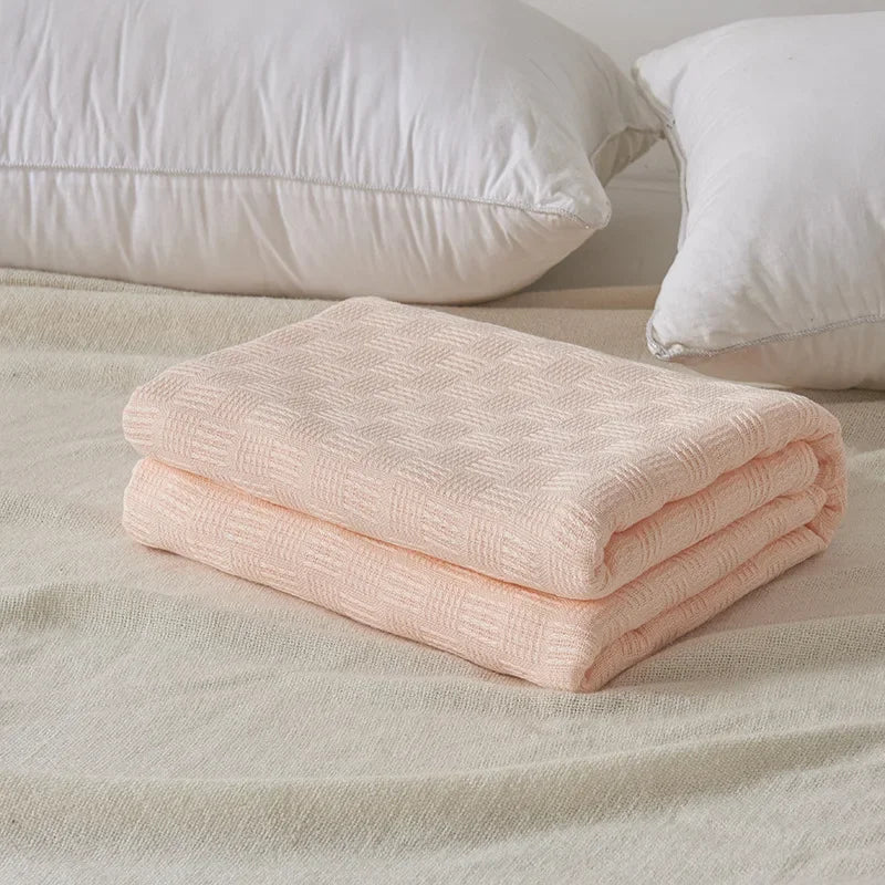 BowLift | Cotton gauze blanket Aurelina | 100% cotton | Breathable & Skin-friendly | Perfect for sofa, bed & office