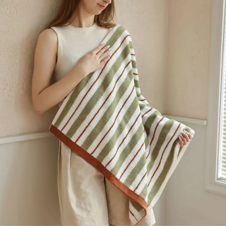 Colorful Stripe Cotton Towels | Bowlift