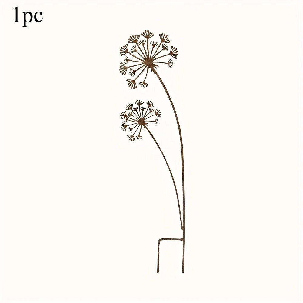 BowLift | Florandis Metal Garden Stake Flower | Decorative Stake for Balcony, Bed & Plant Pot | Weatherproof & Detailed