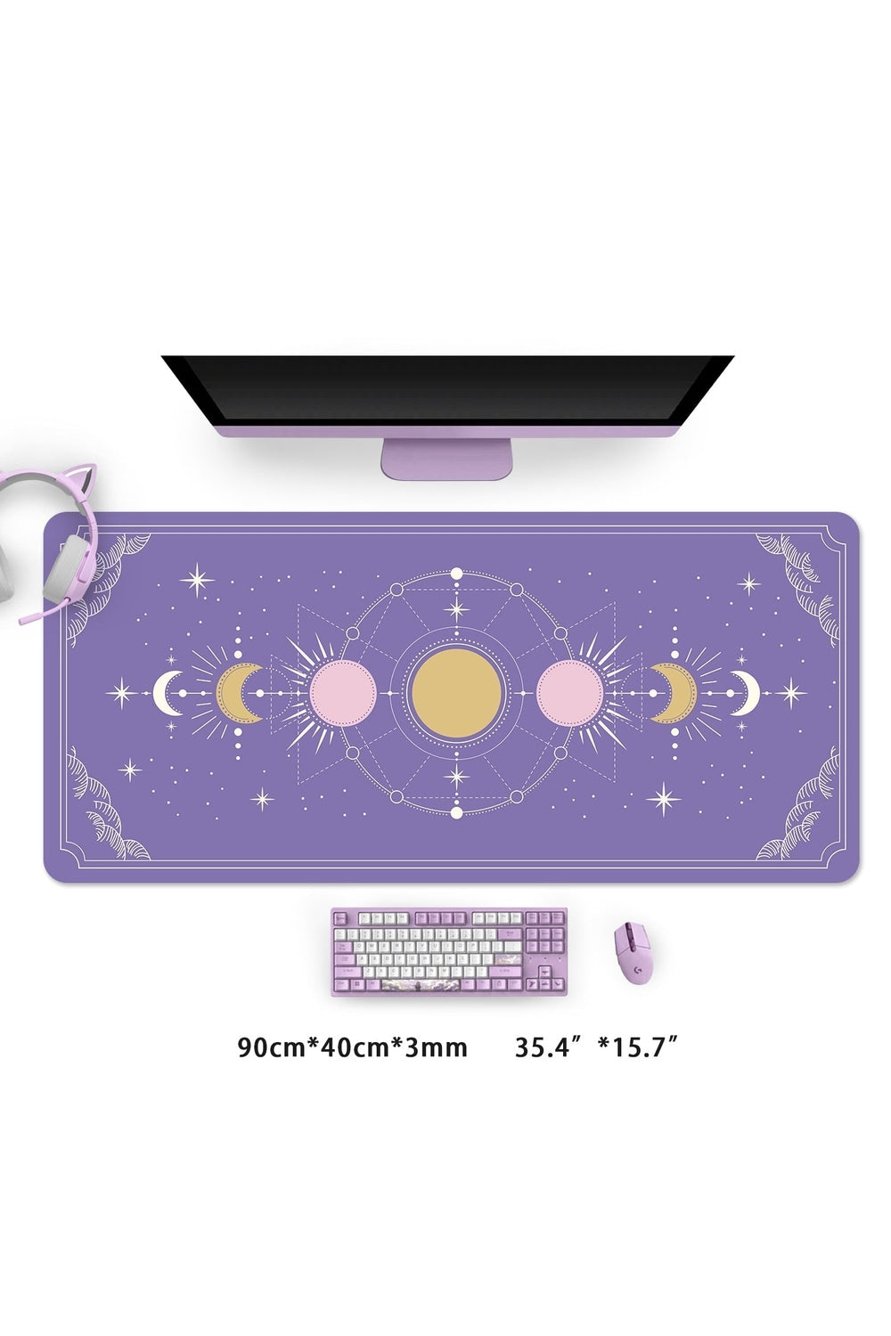 Moon Phases Desk Mat | Bowlift