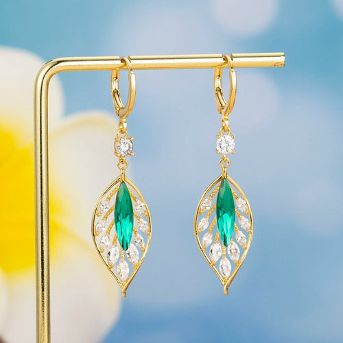 BowLift | Leaf Shiny Zircon Earring