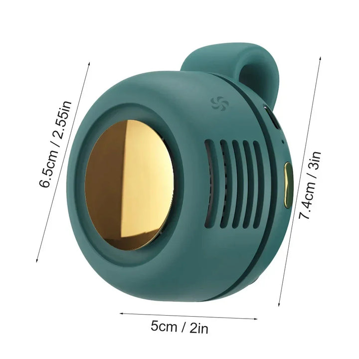 Portable Mini Handheld Bladeless Fan – Rechargeable Clip-On Waist or Desktop Fan for Outdoor Ventilation | Bowlift