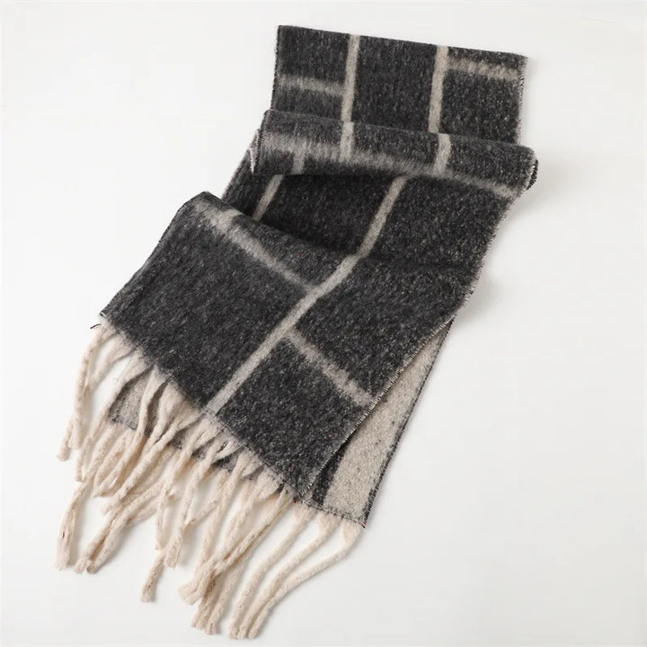 BowLift | CashmiraLux | Women's Winter Scarf & Stole | Cashmere-Pashmina Mix | 220×42 cm | With Fringes