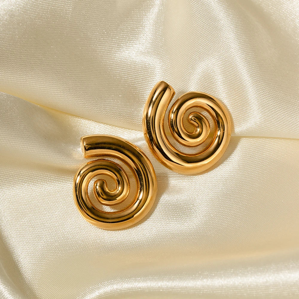 BowLift | 18k Polished Spiral Earrings