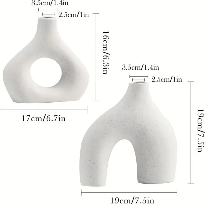 Oblong Vase 2-Piece Set Bowlift