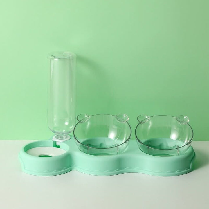 BowLift | 3-in-1 feeding station with drinking dispenser & raised bowl