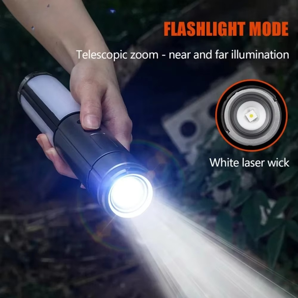 BowLift | Rechargeable 2-in-1 Telescoping Camping Lantern & Flashlight with Hook