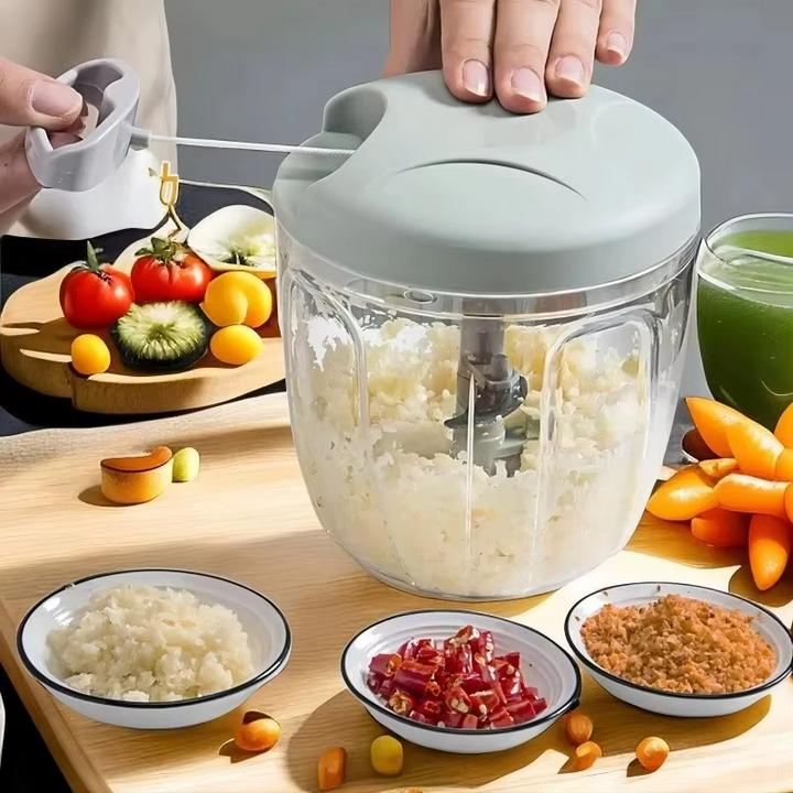 BowLift | Home Kitchen Manual Grinder - Multifunctional Garlic, Ginger, Meat & Vegetable Mincer