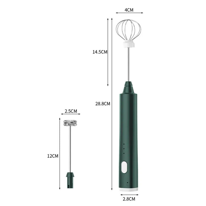 BowLift | FROTHORIA Electric Milk Frother & Mixer | Rechargeable | 3 Speeds | 2 Attachments