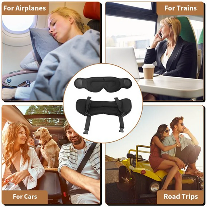 BowLift | 2 in 1 Comfort Headrest Blackout Eye Mask