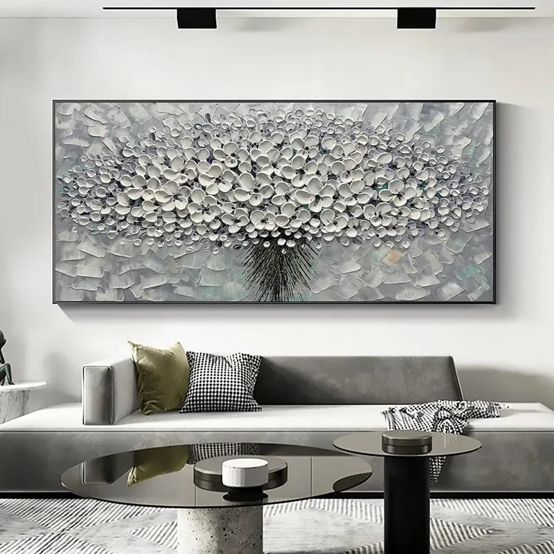 Modern Abstract Flower Tree Wall Art Fine Art Canvas Prints Large Sizes Pictures For Living Room Bedroom Home Office Art Decor | Bowlift