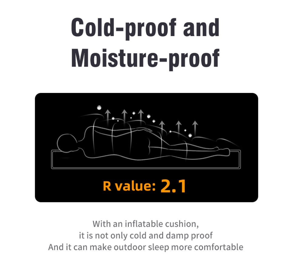 Portable Inflatable Built-in Pillow Nature Nest Camping Bed | Bowlift