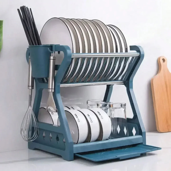 Foldable dish organizer – Practical draining rack for dishes, space-saving and easy to clean, perfect for modern kitchens and small spaces | Bowlift