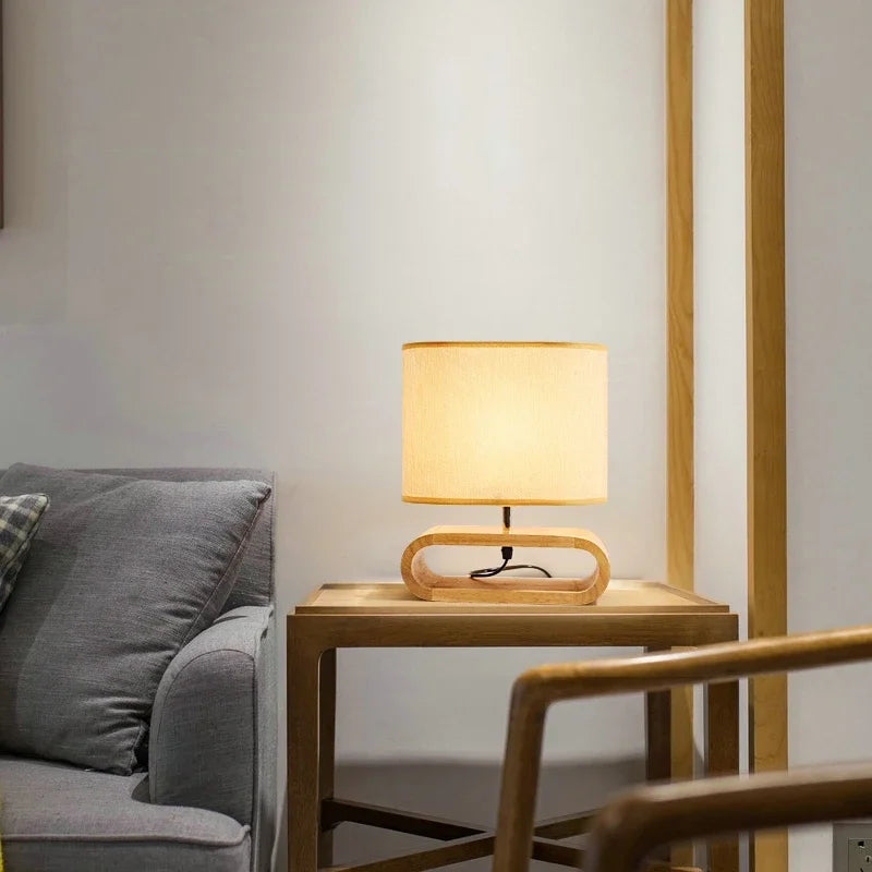 BowLift | Modern desk lamp with a luxurious wooden finish