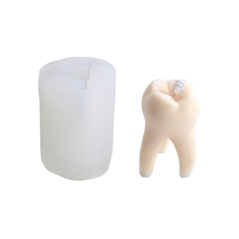 BowLift | Artistic DIY Tooth Shape Unique Candle Mold
