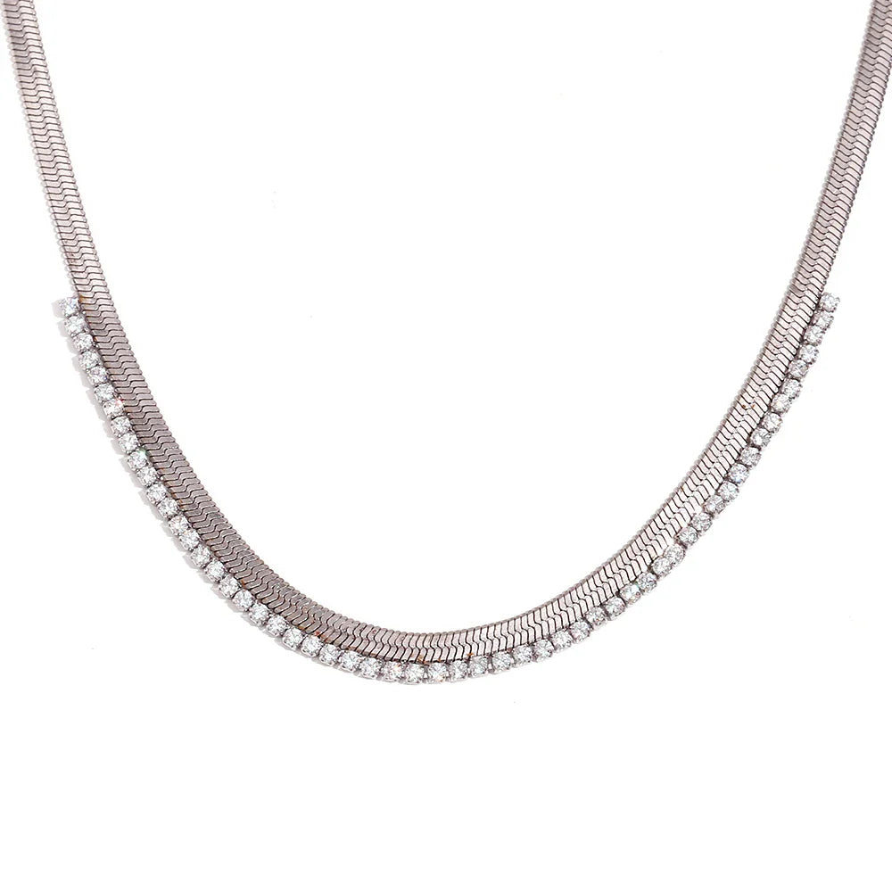 BowLift | Herringbone Diamond Dazzle Necklace