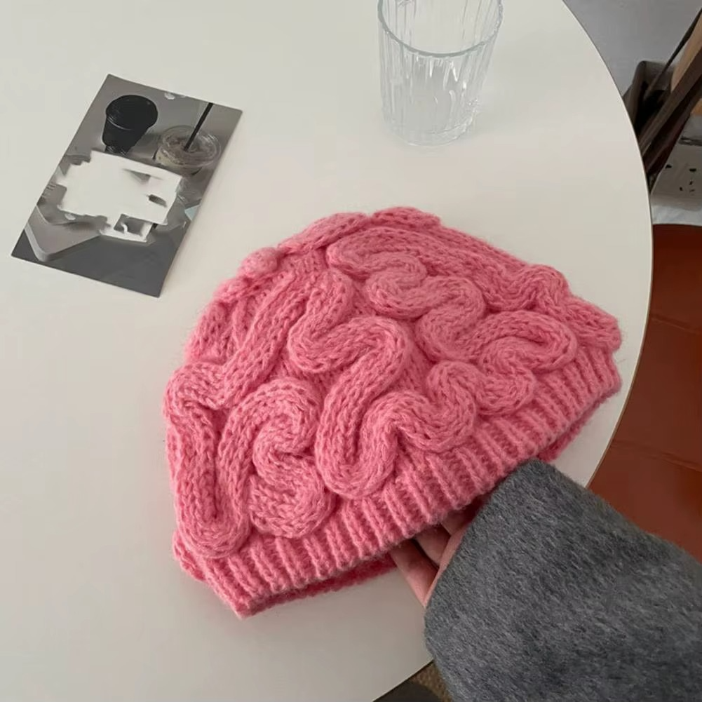 BowLift | Too Much IQ Knitted Brain Beanie