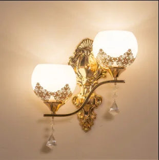 LuxeGlow - Gold LED Wall Lamp for Mood Lighting Bowlift