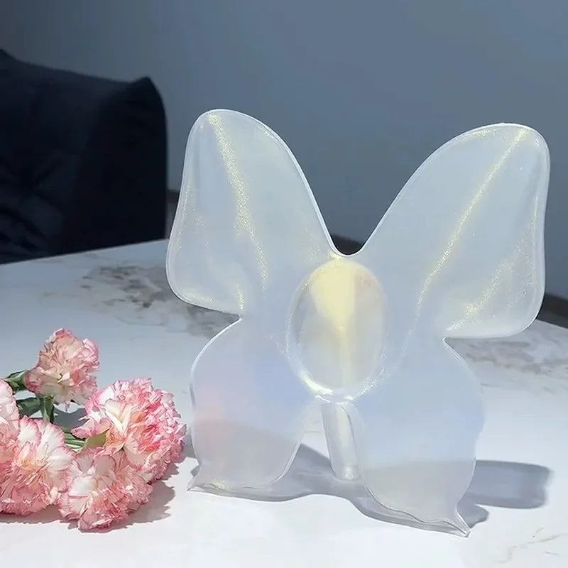 Artistic Butterfly Clear Flower Vase | Bowlift